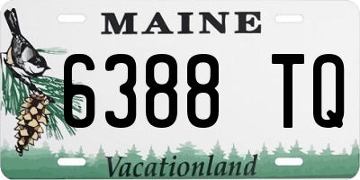ME license plate 6388TQ