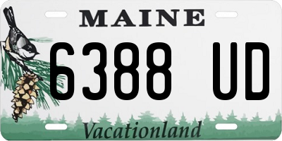 ME license plate 6388UD