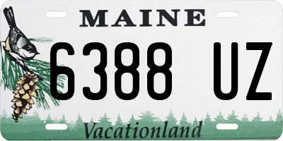 ME license plate 6388UZ