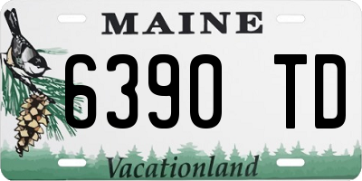 ME license plate 6390TD