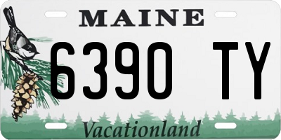 ME license plate 6390TY