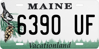 ME license plate 6390UF