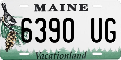 ME license plate 6390UG
