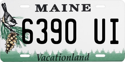 ME license plate 6390UI