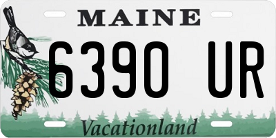 ME license plate 6390UR