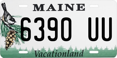 ME license plate 6390UU