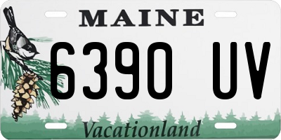 ME license plate 6390UV