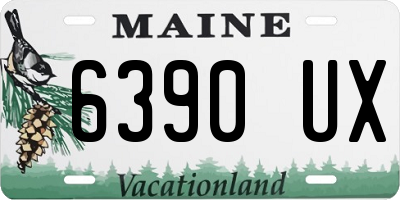 ME license plate 6390UX
