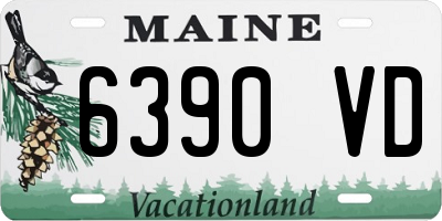 ME license plate 6390VD