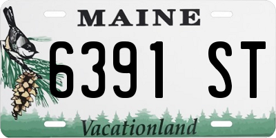 ME license plate 6391ST