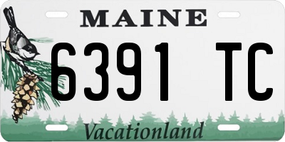 ME license plate 6391TC