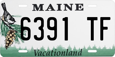 ME license plate 6391TF