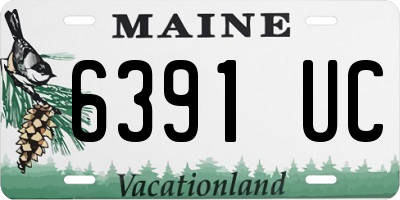 ME license plate 6391UC