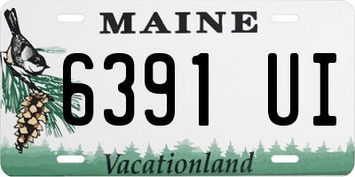 ME license plate 6391UI