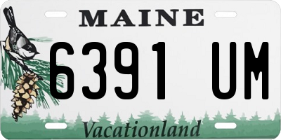 ME license plate 6391UM