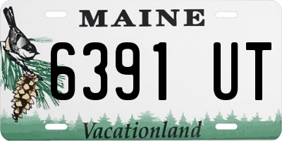 ME license plate 6391UT