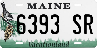 ME license plate 6393SR