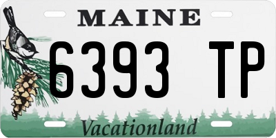 ME license plate 6393TP