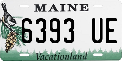 ME license plate 6393UE