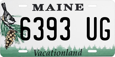 ME license plate 6393UG