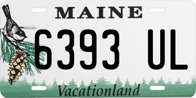 ME license plate 6393UL