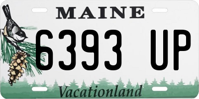 ME license plate 6393UP