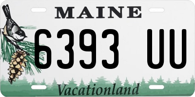 ME license plate 6393UU