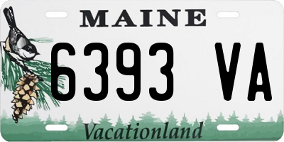 ME license plate 6393VA
