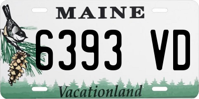 ME license plate 6393VD