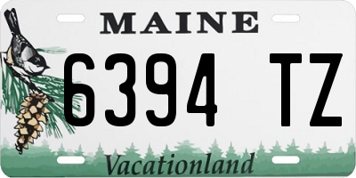 ME license plate 6394TZ