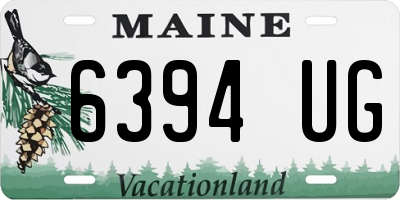 ME license plate 6394UG
