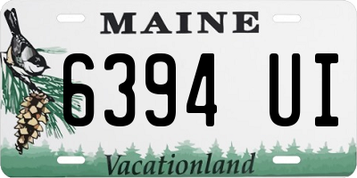 ME license plate 6394UI