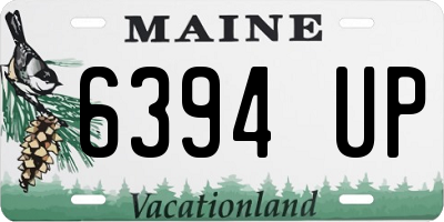 ME license plate 6394UP