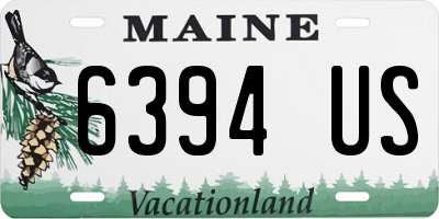 ME license plate 6394US