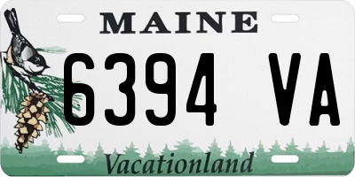 ME license plate 6394VA