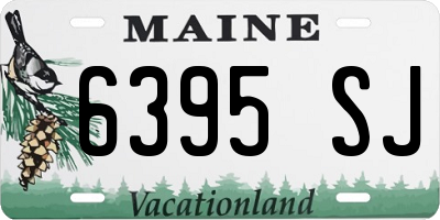 ME license plate 6395SJ