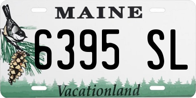 ME license plate 6395SL