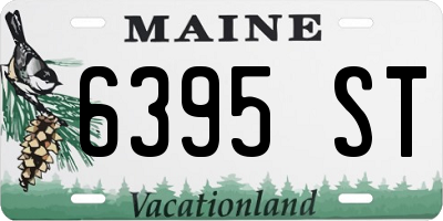 ME license plate 6395ST