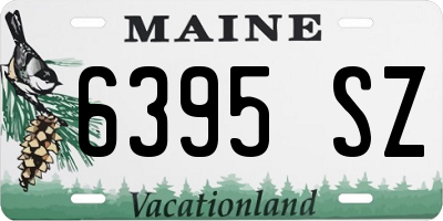 ME license plate 6395SZ