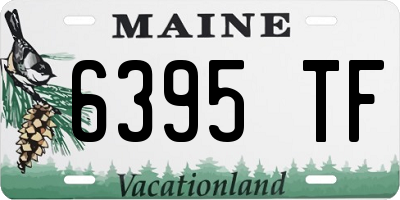ME license plate 6395TF