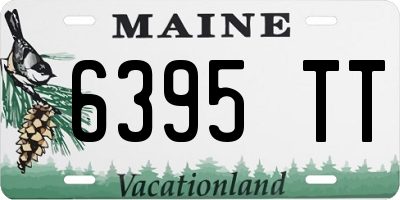 ME license plate 6395TT