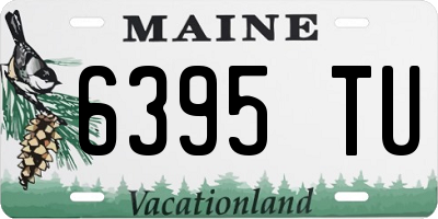 ME license plate 6395TU