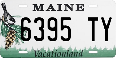 ME license plate 6395TY