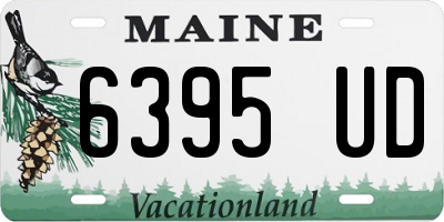 ME license plate 6395UD