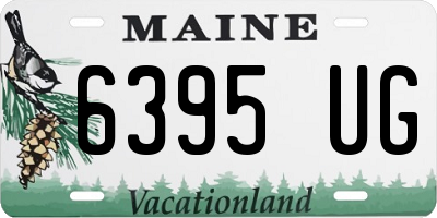 ME license plate 6395UG