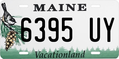 ME license plate 6395UY