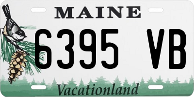 ME license plate 6395VB