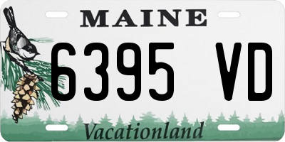 ME license plate 6395VD