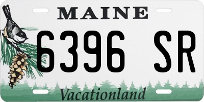 ME license plate 6396SR