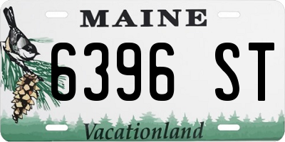 ME license plate 6396ST